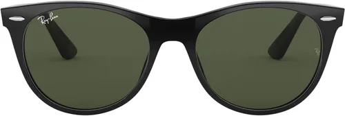 Vista 2 de Ray-Ban Gafas de sol redondas fotocromáticas Wayfarer Ii Evolve RB2185 para hombre Negro/G-15 Verde