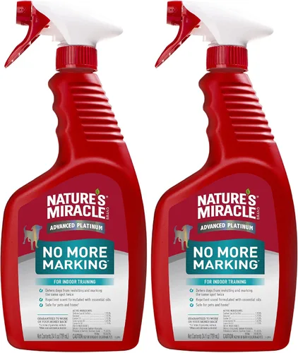 Vista 9 de Nature’s Miracle Advanced Platinum No More Marking, 128 onzas, ayuda a desalentar las marcaciones repetitivas de mascotas Helps Prevent Dogs from