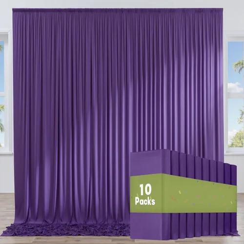 Vista 40 de Cortinas de fondo negras negras sin arrugas para fiestas, cortinas de tela gruesa para telón de fondo de fotos para cumpleaños, bodas, baby shower