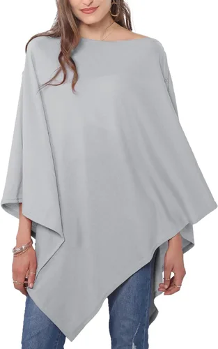 Vista 28 de MissShorthair Versatile Women's Shawl Wrap – Soft Knitted Poncho Cape Scarf for Fall Winter