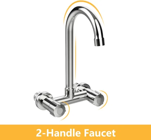 Vista 6 de VINGLI Fregadero comercial de lavado de manos de acero inoxidable con protector de salpicaduras lateral, fregadero de utilidad de montaje en pared