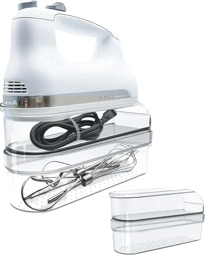 Vista 8 de KitchenAid - Caja de almacenamiento para batidora de mano para batidoras de mano KitchenAid serie KHM5/KHM6/KHM7/KHM9 Ultra Power Speed, caja