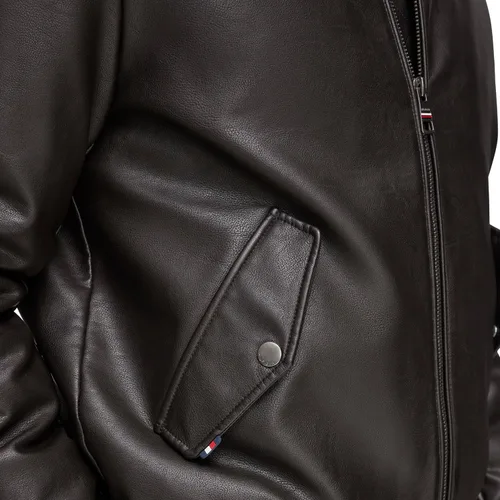 Vista 6 de Tommy Hilfiger Chaqueta bomber de piel sintética para hombre