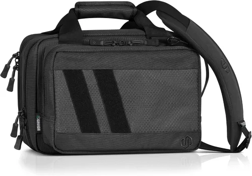 Vista 11 de Savior Equipment Specialist Series Tactical Double Scoped Handgun Firearm Case Pistol Bag For Outdoor Hunting Shooting Range, Lockable Compartment