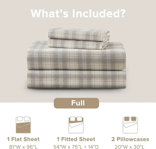 Vista 54 de Comfort Spaces Sábanas 100% Algodón Twin XL, Transpirables, Naturalmente Frescas, Sábanas de Algodón Suave con Bolsillo Elástico de 14 Pulgadas que