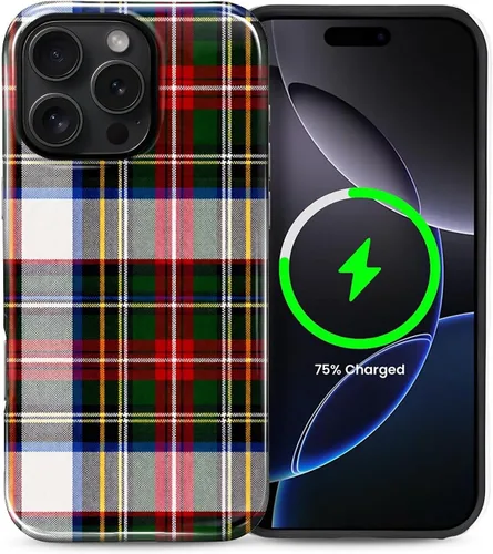 Vista 109 de Funda Compatible con iPhone 13/14 [Compatible con MagSafe] Protección de Doble Capa de Cáscara Dura Híbrida, Funda Magnética Protectora a Prueba