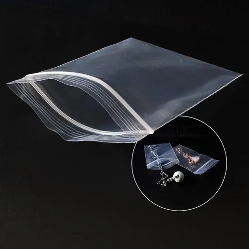Vista 14 de Mini bolsas de plástico, 1000 unidades de 1.5 x 1.5 pulgadas, bolsas de almacenamiento reutilizables transparentes con cremallera para joyas
