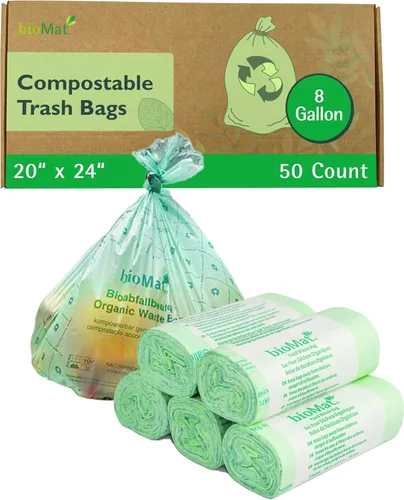 Vista 27 de bioMat Bolsas compostables de desechos de alimentos de 2.6 galones, 125