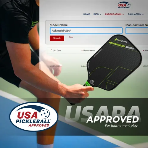 Vista 6 de Sport AKS Performance Series Pickleball Paddle Carbon Fiber Paddles Set with Toray T700 Friction Surface, 16mm Powerful Polymer Core, Good Control &