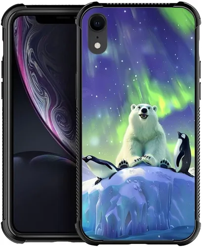 Vista 160 de Funda compatible con iPhone XR, diseño de elefantes africanos para niñas, diseño de patrón a prueba de golpes, antiarañazos, carcasa trasera