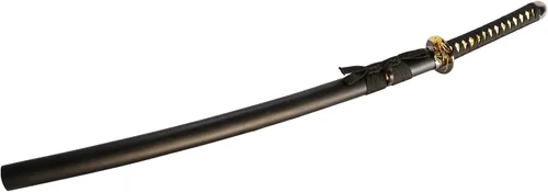 Vista 2 de MAKOTO Espada samurái japonesa Katana afilada hecha a mano, 40 pulgadas (orquídea dorada)