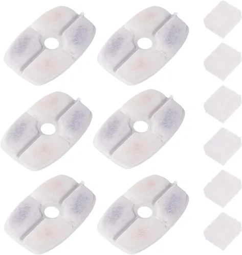 Vista 6 de furrybaby Filtros de repuesto de carbono para fuente de gatos y perros, filtros dispensadores de fuente de agua prémium para mascotas