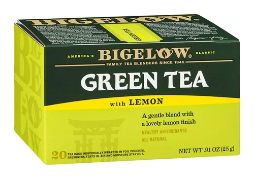 Vista 18 de Bigelow Té verde con melocotón, cajas de 20 unidades (paquete de 6) Té con cafeína con té verde y menta, 120 bolsas de té en total