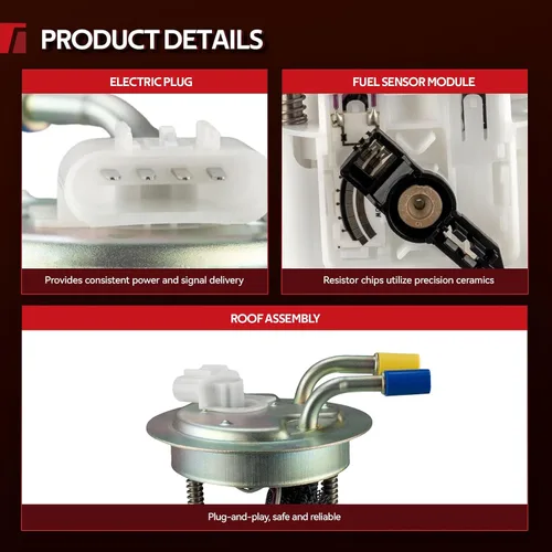Vista 2 de Ensamble de Bomba de Combustible Torchbeam Compatible con Bravada 2002-2004, Envoy 2002-2004, Rainier 2004-2004 4.2L, Trailblazer 2002-2004 4.2L