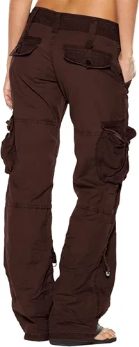 Vista 5 de TAPIYANG Pantalones cargo para mujer, pantalones casuales de talla grande, pantalones de yoga, pantalones de trabajo de moda, pantalones sueltos