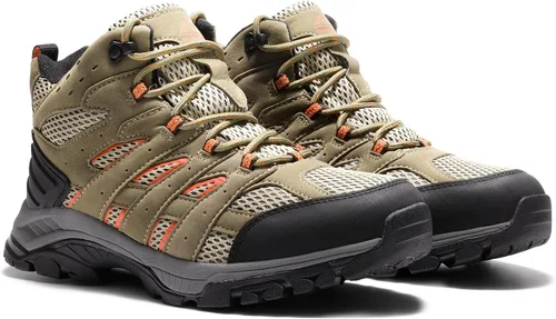 Vista 8 de NORTIV 8 Botas de senderismo impermeables para mujer, botas ligeras para senderismo al aire libre