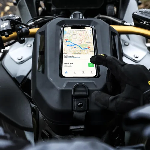 Vista 8 de Rhinowalk Bolsa de Tanque de Motocicleta Impermeable de Carcasa Rígida con Bolsillo para Teléfono con Pantalla Táctil, Cubierta Superior
