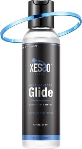 Vista 13 de XESSO Strawberry Anal-Ease Lube 8.3 onzas líquidas, gel desensibilizante relajante para puerta trasera a base de agua para hombres, mujeres