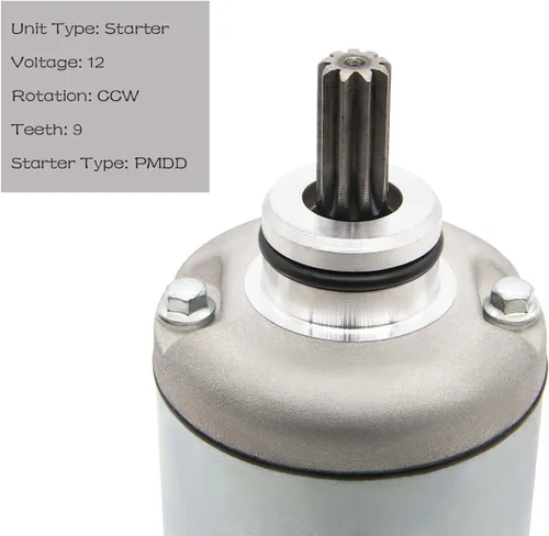 Vista 4 de Motor de arranque para Honda 350 Rancher TRX350FE, TRX350FM, TRX350TE, TRX350TM 2000-2006 31200-HN5-671 31200-HN5-A81 31200-HN5-M01