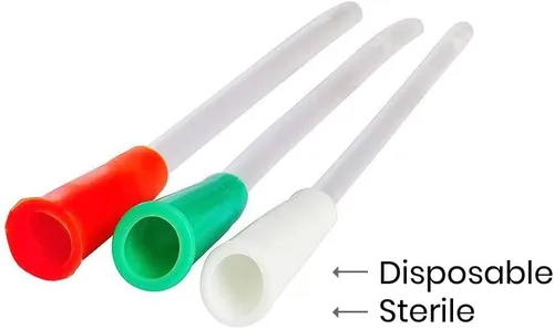 Vista 7 de HealthAndYoga™ Tubo de colon de goma - Extremo cerrado 28 FR Puntas de colon de grado médico adicionales - Juego de 10-16 FR