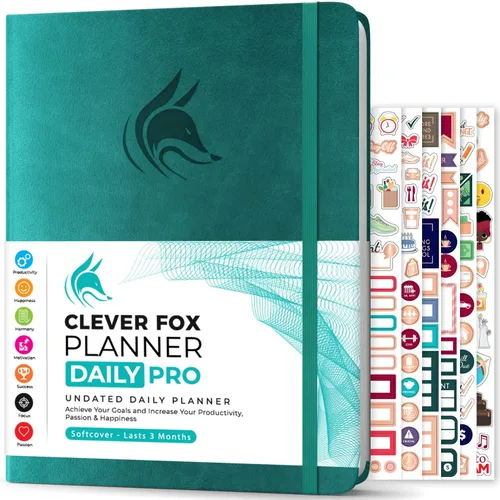 Vista 11 de Clever Fox Planner Daily PRO - Planificador diario y agenda de 8.5 x 11 pulgadas (tamaño A4) para aumentar la productividad, la gestión del tiempo