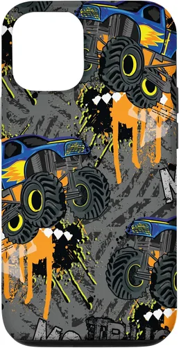 Vista 28 de Funda para iPhone 17 con diseño de Monster Truck Lover para hombres y niños