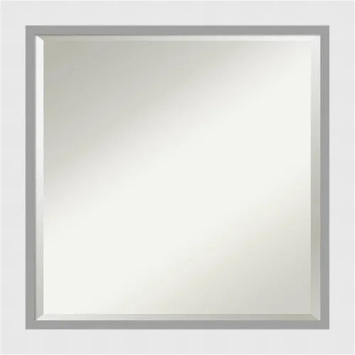 Vista 7 de Amanti Art Espejo de pared blanco de 24 x 20 pulgadas, espejo de baño rectangular blanco blanco para decoración de pared de sala de estar, marco