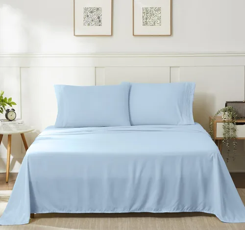 Vista 48 de 1500 Supreme Collection Juego de Sábanas de Bolsillo Extra Profundo - Sábanas de Cama Suaves de Lujo, Sin Arrugas, Ropa de Cama, Más de 40