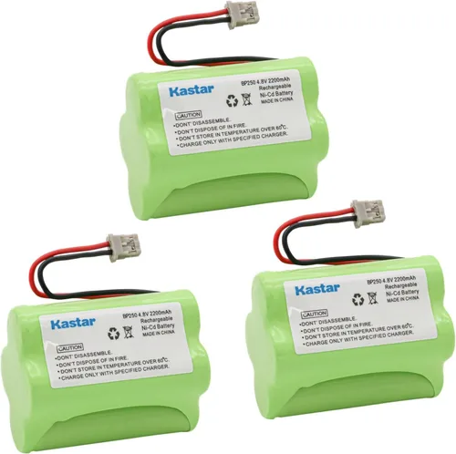 Vista 6 de Kastar Paquete de 1 batería de repuesto de Ni-CD de 4.8 V 2200 mAh para Uniden Bearcat Sportcat BBTY0356001, BP-120, BP120, BP-150, BP-180, BP180