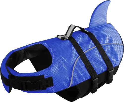 Vista 2 de Queenmore Chaleco Salvavidas para Perros Pequeños XXS, Chalecos Salvavidas para Cachorros para Perros Pequeños, Chaleco Salvavidas para Perros