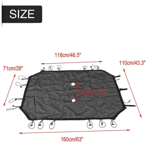 Vista 6 de Parasol Bimini - Protector superior de bikini para 4 puertas/4Dr Jeep Wrangler JK JKU Unlimited