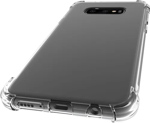 Vista 4 de USTIYA Funda para Samsung Galaxy S10e Clear TPU Cuatro Esquinas Cubierta Protectora Transparente Suave Funda