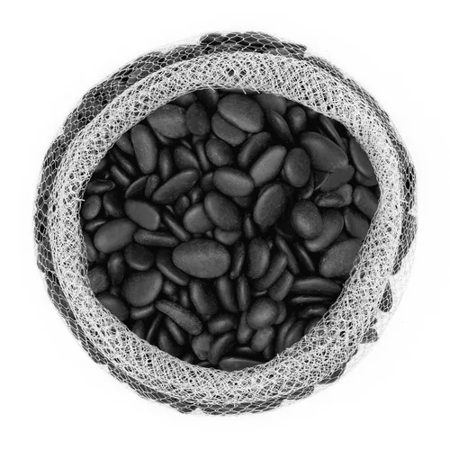 Vista 3 de Royal Imports River Rocks, grava de acuario - Negro 1"- 1.5" - 5 libras
