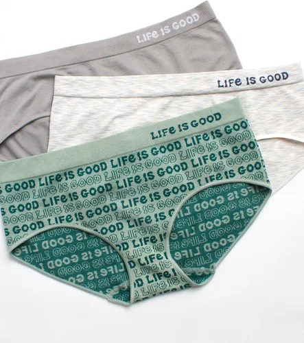 Vista 2 de Life is Good Ropa interior para mujer - Calzoncillos hipster sin costuras (paquete de 3)