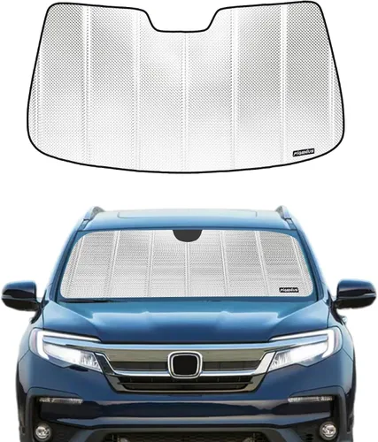 Vista 15 de Pigenius Parasol para parabrisas Honda Pilot 2016-2021, Ridgeline 2017-2021. Sin cámara de detección - Salvaguardia