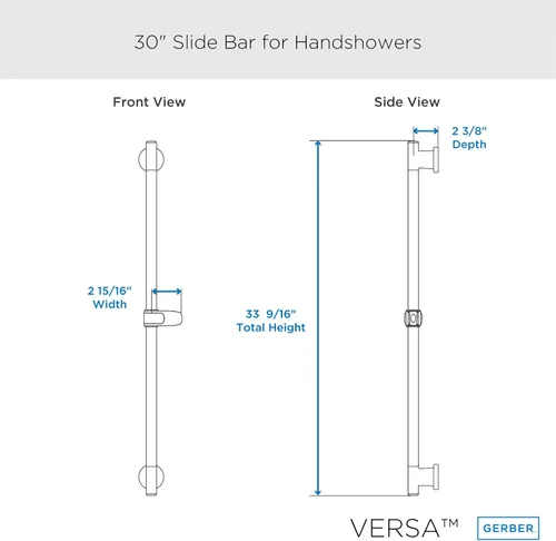 Vista 3 de Gerber Plomería Versa Metal Slide Bar