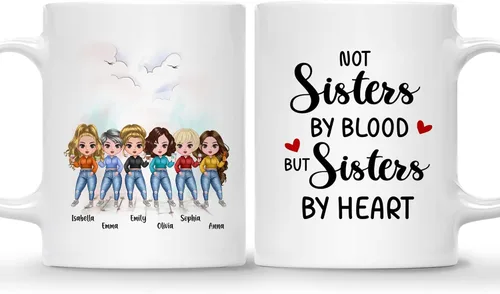 Vista 28 de Taza personalizada Gossby para amiga - Aparentemente somos problemas cuando estamos juntas - Regalo personalizado para amigas con nombres