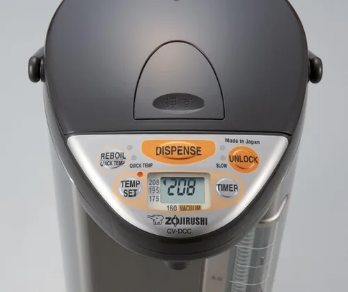 Vista 3 de Zojirushi 586361-CV-DCC40XT America Corporation Ve - Caldera de agua híbrida y calentador, 4 litros, marrón oscuro inoxidable y sistema