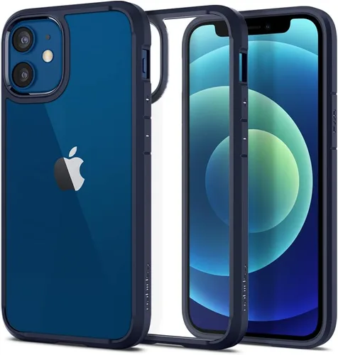 Vista 73 de Spigen Funda para iPhone 12 Mini, ultra híbrida, sin anillo magnético, antiamarilleo, transparente