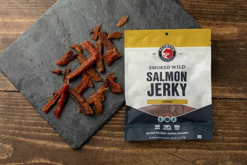 Vista 3 de SeaBear - Cecina de salmón salvaje ahumado - Pimienta - 2.5 oz