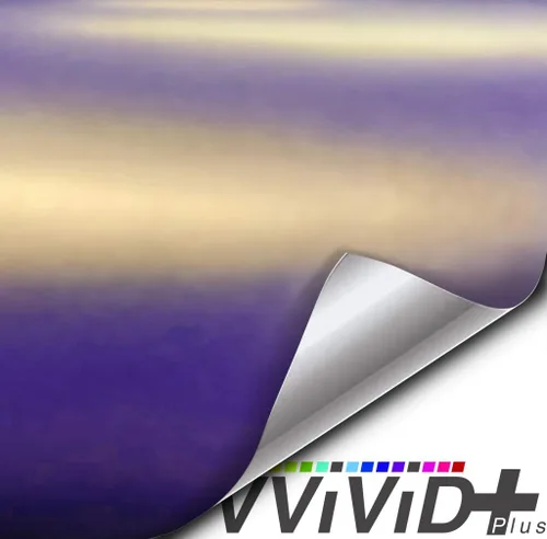 Vista 6 de VViViD + Película de vinilo para auto color morado galaxia mate (1 x 5 pies)