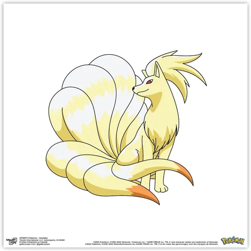 Vista 9 de Trends International Gallery Pops Pokemon - Póster de pared de Ninetales, 12 x 12 pulgadas, versión enmarcada en blanco