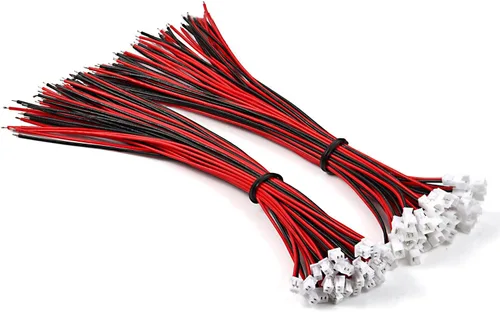 Vista 10 de Chanzon 30 pares JST1.0.984 in 2 Pin Micro conector conector UL1007 alambre Alambre de cobre estañado, 3.937 in extra largo, para PCB, drone, tira