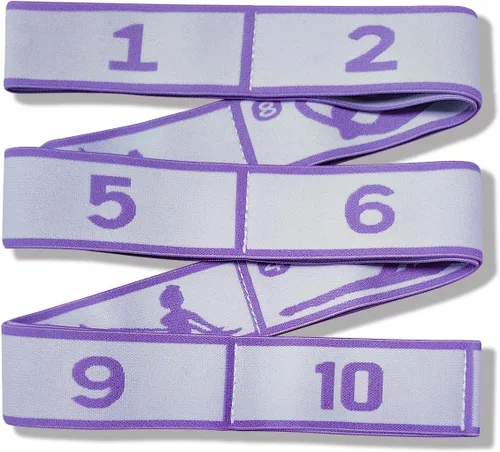 Vista 7 de Aozora Bandas elásticas para ejercicio, correa elástica de yoga, correa flexible de 10 bucles para terapia física, pilates, yoga, danza y ejercicio