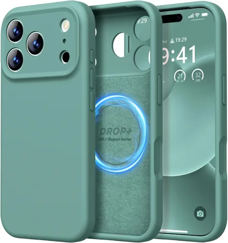 Vista 181 de LOVE 3000 Diseñada para Funda iPhone Air, Silicona Premium [Compatible con Magsafe][Forro de Microfibra Suave Anti-Rayones] Funda Protectora