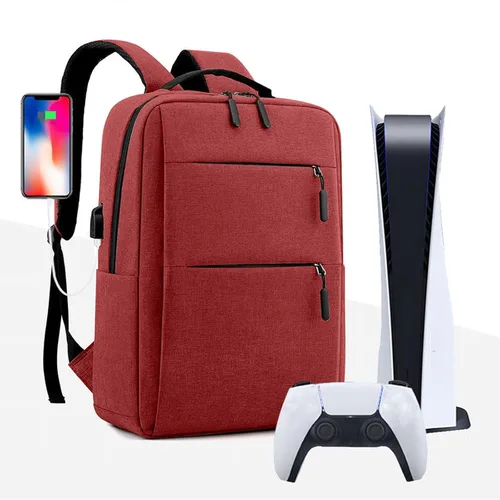 Vista 3 de Handbag Backpack for Ps5, Travel Storage Handbag for PS5 Console Protective Luxury Bag Carrying Case for Ps5 Set Travel Bag for Games Console