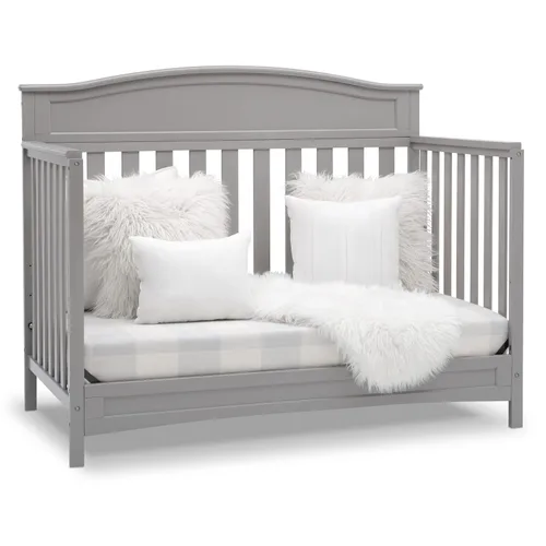 Vista 9 de Delta Children Emery - Cuna convertible 4 en 1 para bebés, paquete de 1, color gris