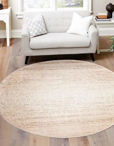 Vista 41 de Unique Loom Gemstone Collection - Alfombra de área - Topacio (2' x 5' 11" corredor, marfil / marrón)