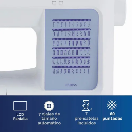 Vista 3 de Brother CS5055 Computerized Sewing Machine with LCD Display