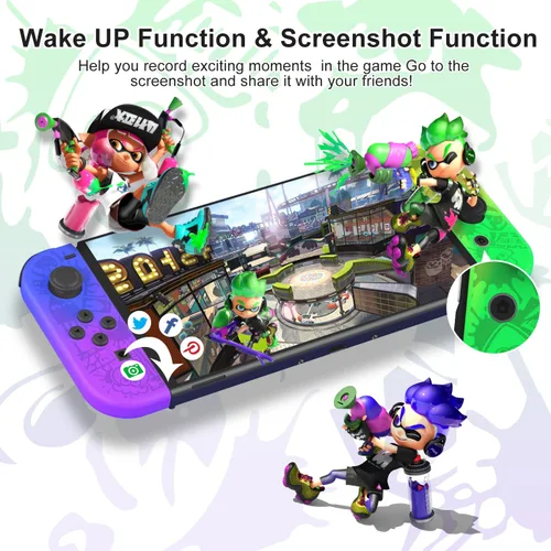 Vista 5 de LIELIELV Controller for Nintendo Switch,Replacement Switch Controllers with Dual Vibration,Wake-up,Motion Control